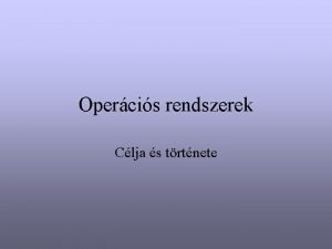 Rendszerprogramok