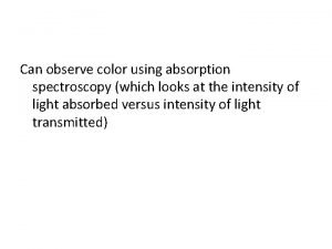 Color wheel absorbance