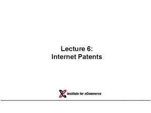 Infringement of patent