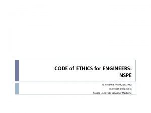 Nspe code of ethics