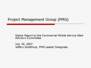 Pmg project management group