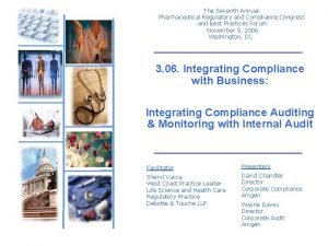 Pharmaceutical regulatory and compliance congress