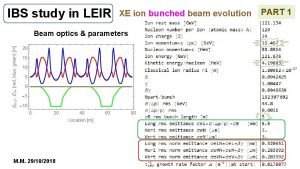 IBS study in LEIR XE ion bunched beam