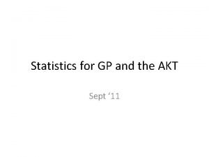 Akt statistics