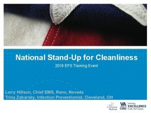 National StandUp for Cleanliness 2016 EPS Training Event