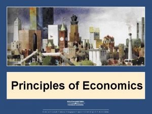 Principles of Economics 1 INTRODUCTION Economy The word