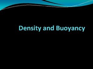 Fresh water density