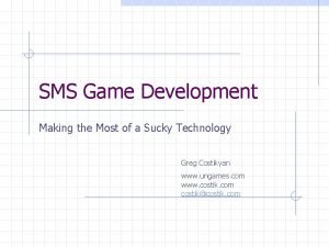 Sms game maker