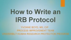 Vanderbilt irb Vanderbilt irb