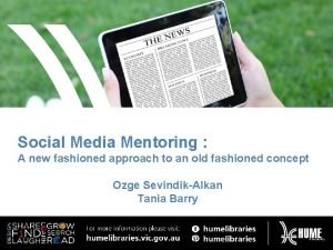 Social media mentoring