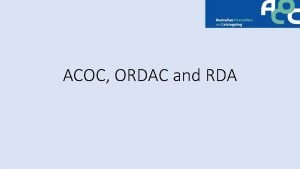 Ordac