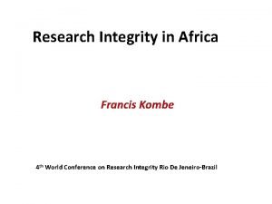 Francis kombe