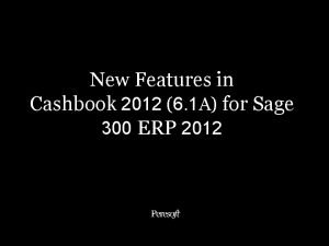 New Features in Cashbook 2012 6 1 A