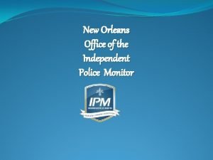 New orleans police monitor