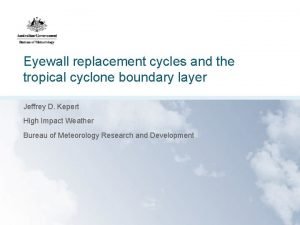 Eyewall replacement cycles and the tropical cyclone boundary