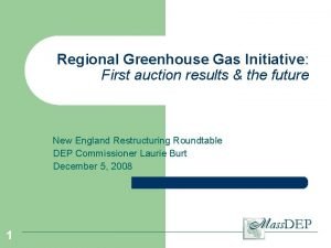 Regional Greenhouse Gas Initiative First auction results the