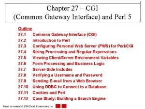 Common gateway interface