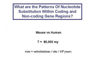 Synonymous vs nonsynonymous mutation