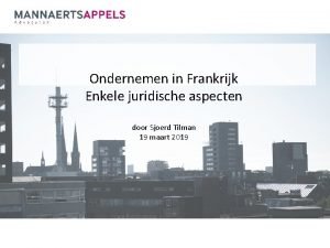 Ondernemen in frankrijk