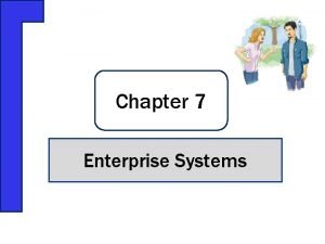 Chapter 7 Enterprise Systems This Could Happen to