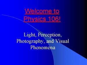Physics 106