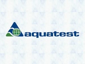 AQUATEST a s consulting and engineering services The
