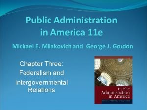 Public administration in america