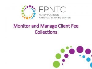 Monitoring fee