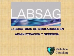 LABORATORIO DE SIMULADORES EN ADMINISTRACION Y GERENCIA Michelsen