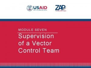 Vector control team