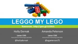 LEGGO MY LEGO Resources http goo glLG 5