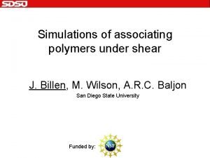 Simulations of associating polymers under shear J Billen