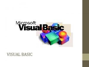 VISUAL BASIC INSTITUTO FERMIN NAUDEAU TEMA LOS CONTROLES