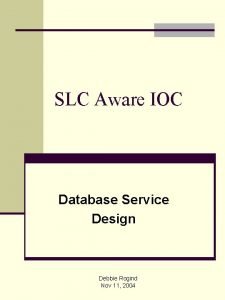 Ioc database