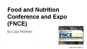 Food and nutrition expo