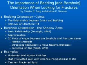 The Importance of Bedding and Borehole Orientation When