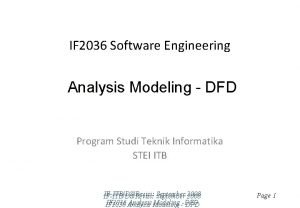 IF 2036 Software Engineering Analysis Modeling DFD Program