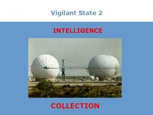 Vigilant State 2 INTELLIGENCE COLLECTION 1 Strategic Revolutions