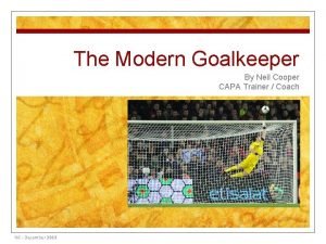 Modern goalkeeper