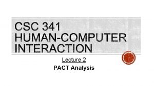 What is pact analysis