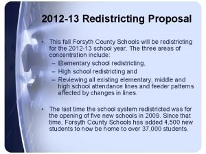 Forsyth county redistricting
