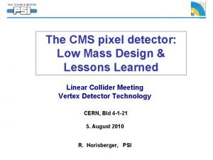 The CMS pixel detector Low Mass Design Lessons