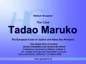 Helmut Graupner The Case The European Court of