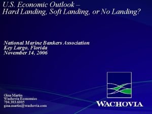 U S Economic Outlook Hard Landing Soft Landing