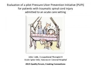 Evaluation of a pilot Pressure Ulcer Prevention Initiative