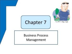 Chapter 7 Business Process Management This Could Happen