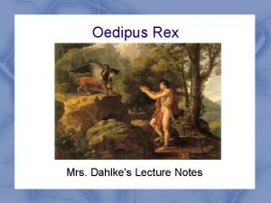 Oedipus rex notes