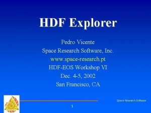 Hdf explorer