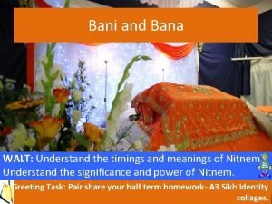 Nitnem banis timings