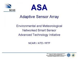 Networked sensor array Networked sensor array